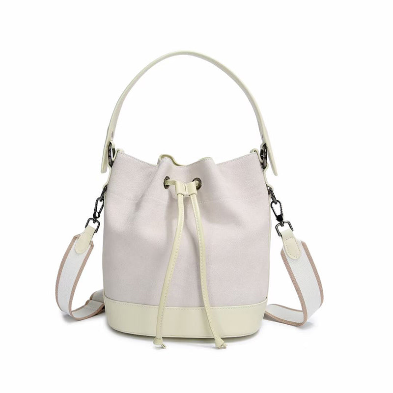 Suede Swirl Bucket Bag